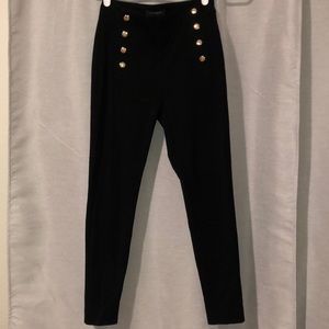 High waisted black dress pant